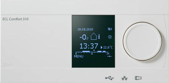 Отопление Днепр. Электронные контроллеры компании Danfoss для отопления
